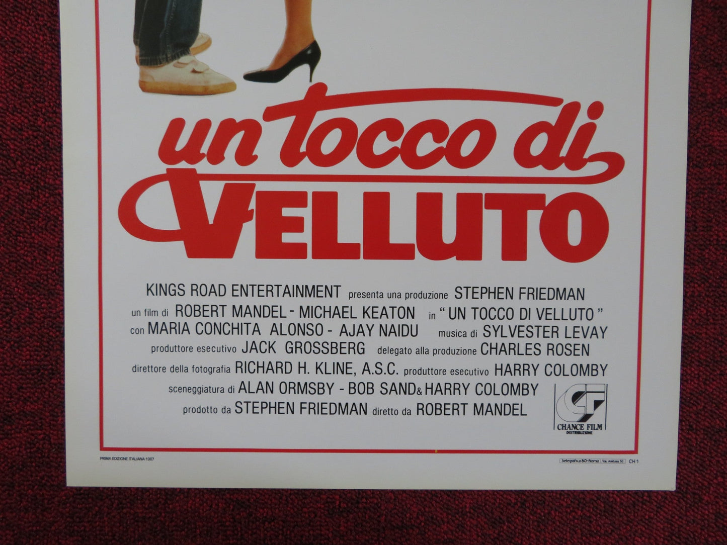 TOUCH AND GO ITALIAN LOCANDINA POSTER MICHAEL KEATON MARIA CONCHITA ALONSO 1986 Rendezvous Cinema Movie posters