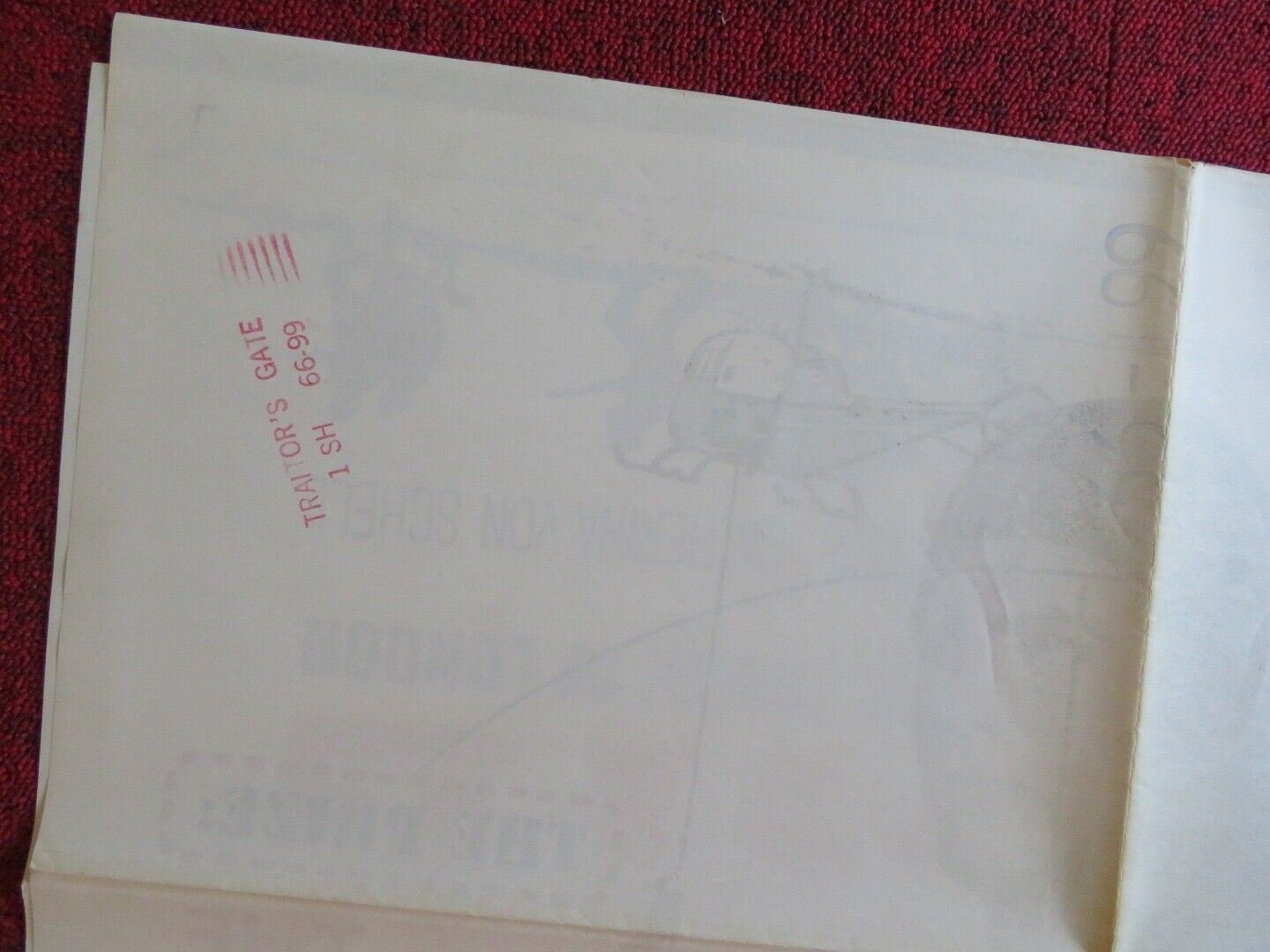 TRAITOR'S GATE FOLDED US ONE SHEET POSTER GARY RAYMOND ALBERT LIEVEN 1966 Movie posters