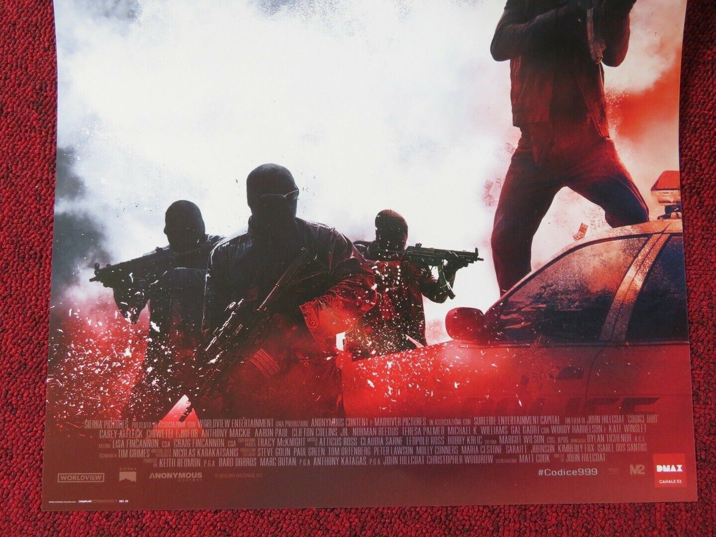 TRIPLE 9 ITALIAN LOCANDINA (26.5"x12.5") POSTER CASEY AFFLECK KATE WINSLETT 2016 Movie posters