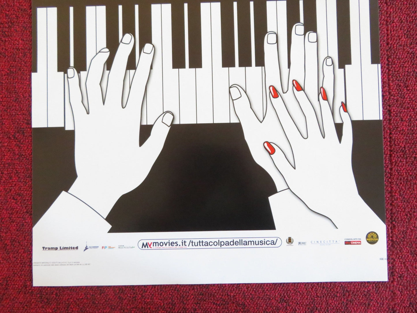 TUTTA COLPA DELLA MUSICA ITALIAN LOCANDINA POSTER STEFANIA SANDRELLI 2011 Rendezvous Cinema Movie posters