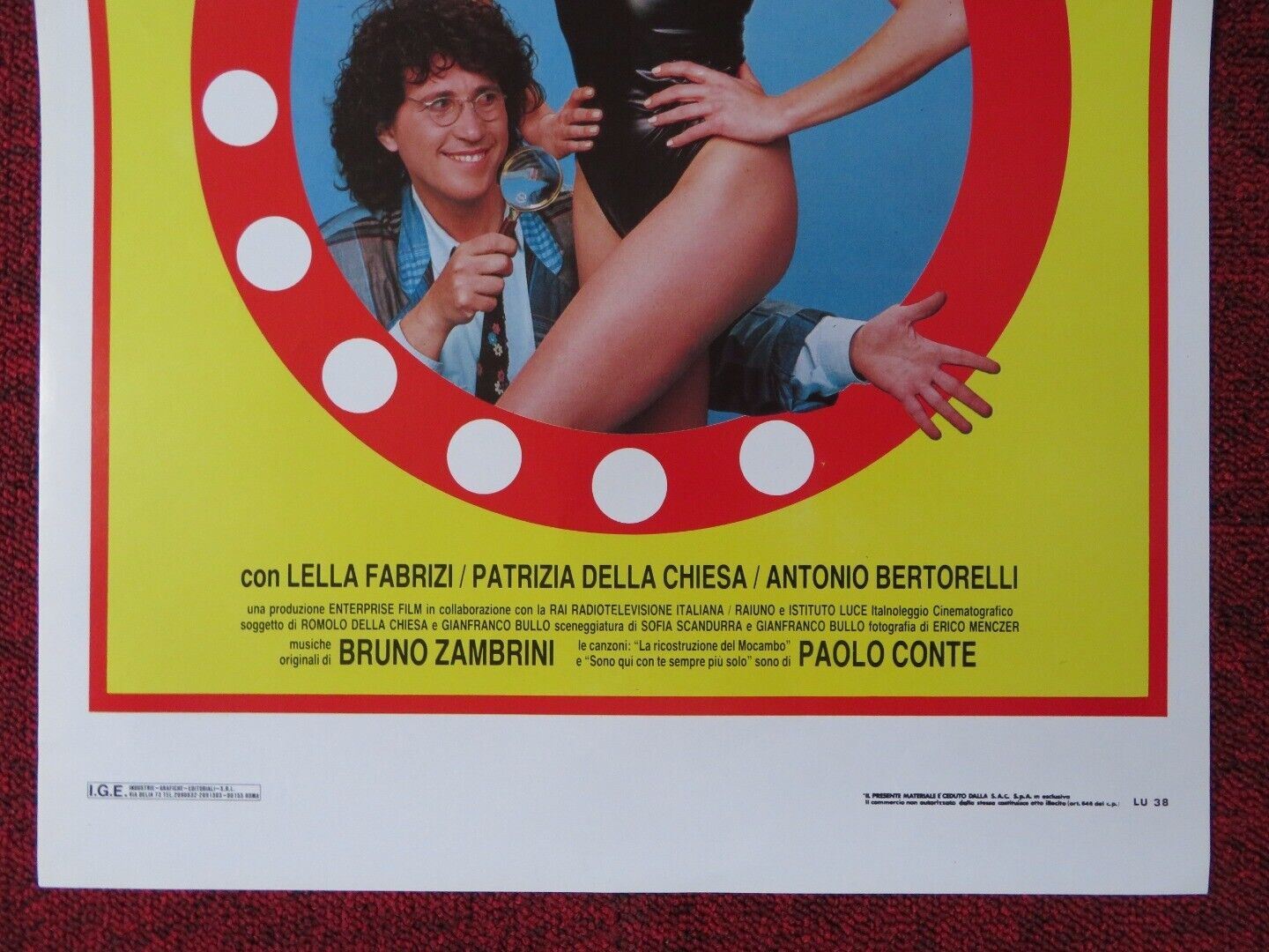 TUTTA COLPA DELLA SIP ITALIAN LOCANDINA (27.5"x13") POSTER VITTORIO CAPRIOLI '88 - Rendezvous Cinema