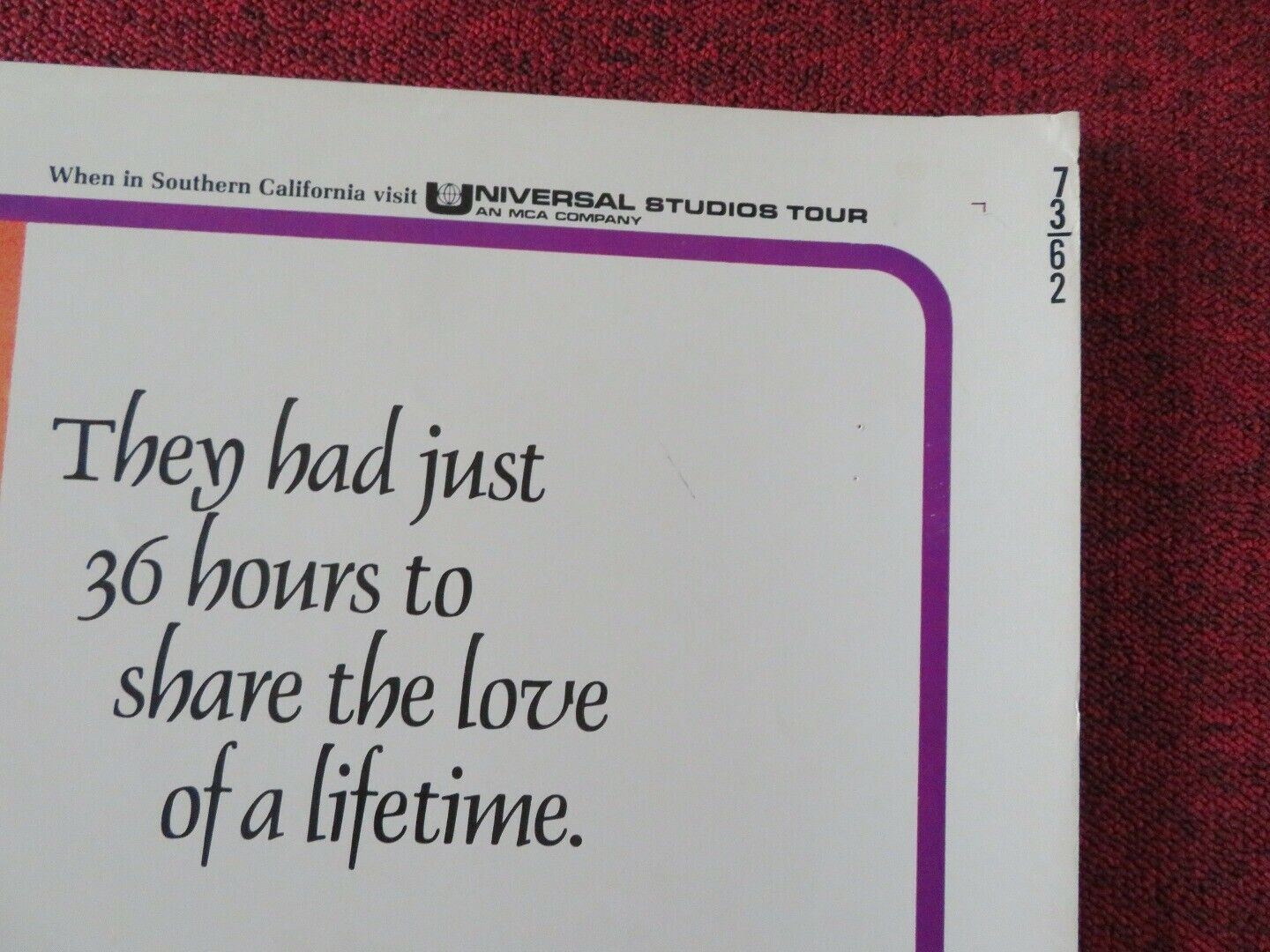 TWO PEOPLE US HALF SHEET (22"x 28") POSTER PETER FONDA LINDSAY WAGNER 1973 Movie posters