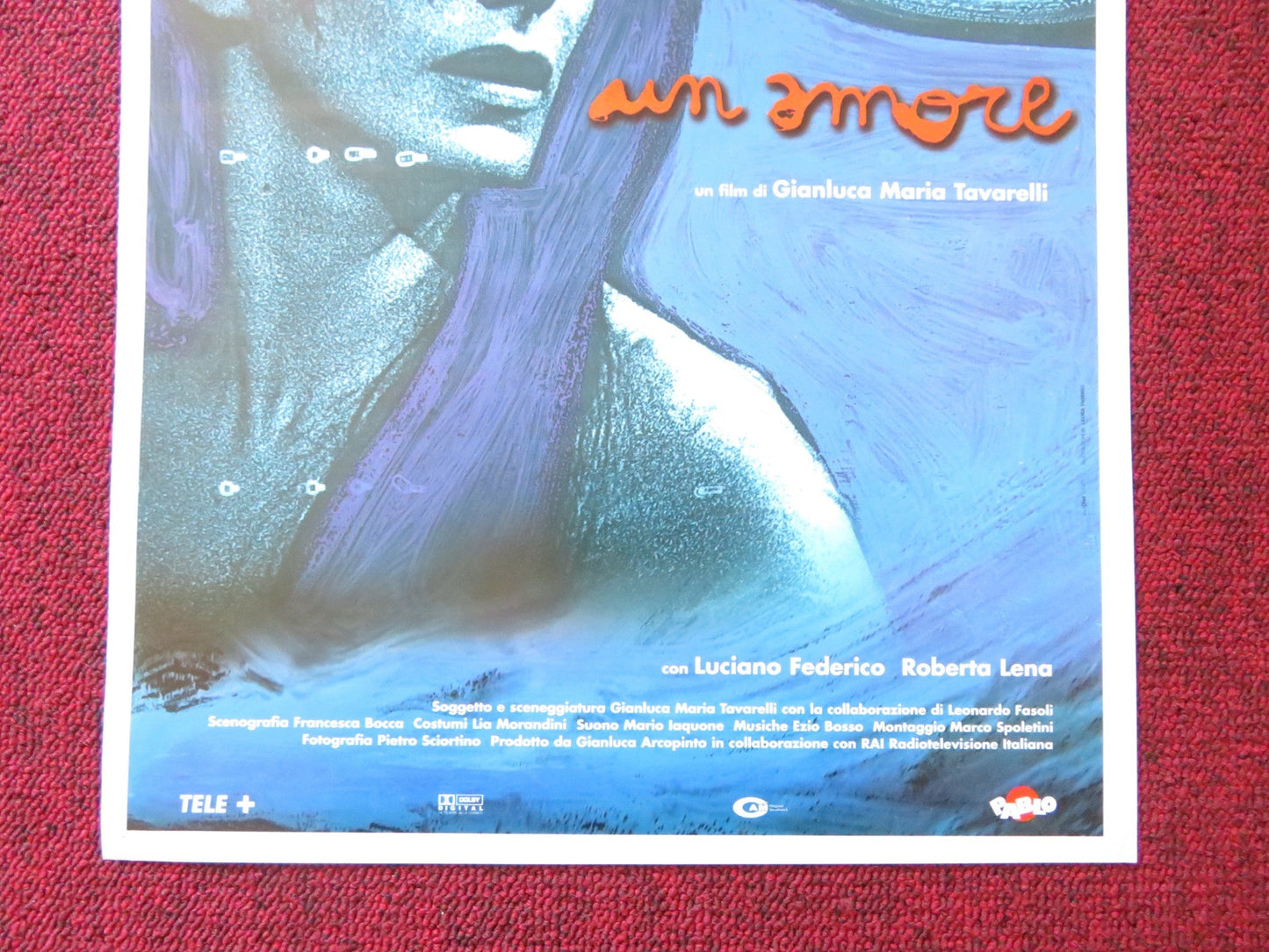 UN AMORE ITALIAN LOCANDINA POSTER LORENZA INDOVINA FABRIZIO GIFUNI 1999 Rendezvous Cinema Movie posters