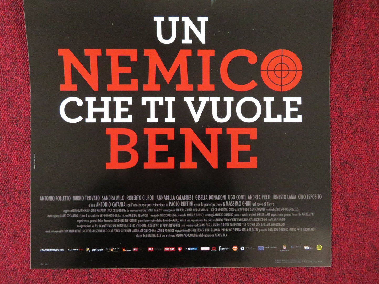 UN NEMICO CHE TI VUOLE BENE ITALIAN LOCANDINA POSTER ANTONIO FOLLETTO 2018 Rendezvous Cinema Movie posters