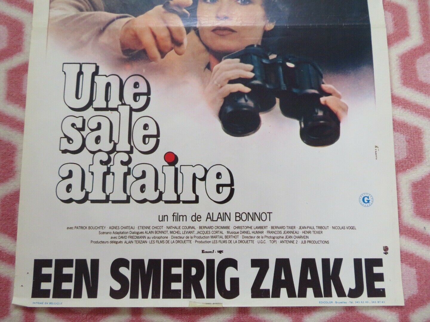 UNE SALE AFFAIRE BELGIUM (21.5"x14.5") POSTER VICTOR LANOUX MARLENE JOBERT 1981 - Rendezvous Cinema