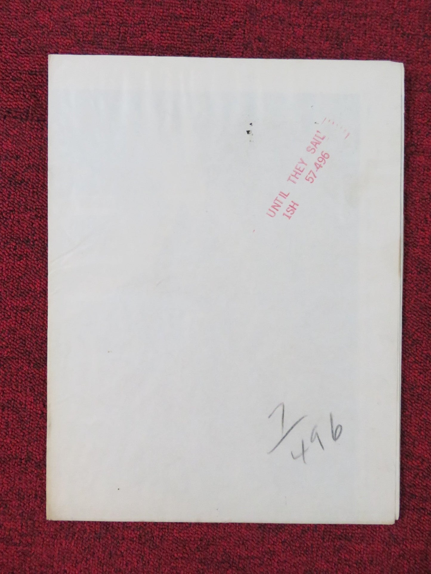 UNTIL THEY SAIL FOLDED US ONE SHEET POSTER JEAN SIMMONS JOAN FONTAINE 1957 Rendezvous Cinema Movie posters