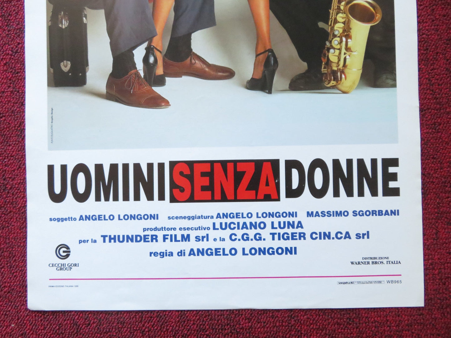 UOMINI SENZA DONNE ITALIAN LOCANDINA POSTER ALESSANDRO GASSMAN 1996 Rendezvous Cinema Movie posters