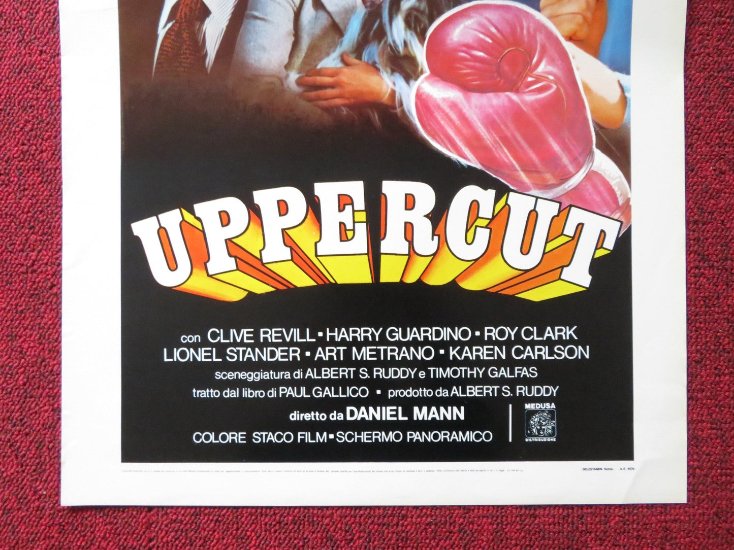 UPPERCUT ITALIAN LOCANDINA POSTER ELLIOTT GOULD ROBERT MITCHUM 1978 Rendezvous Cinema Movie posters