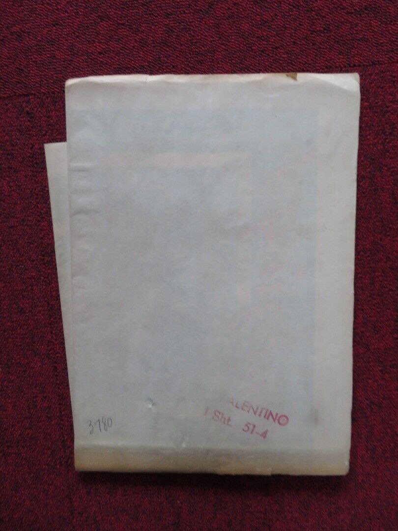 VALENTINO FOLDED US ONE SHEET POSTER ANTHONY DEXTER ELEANOR PARKER 1951 Movie posters