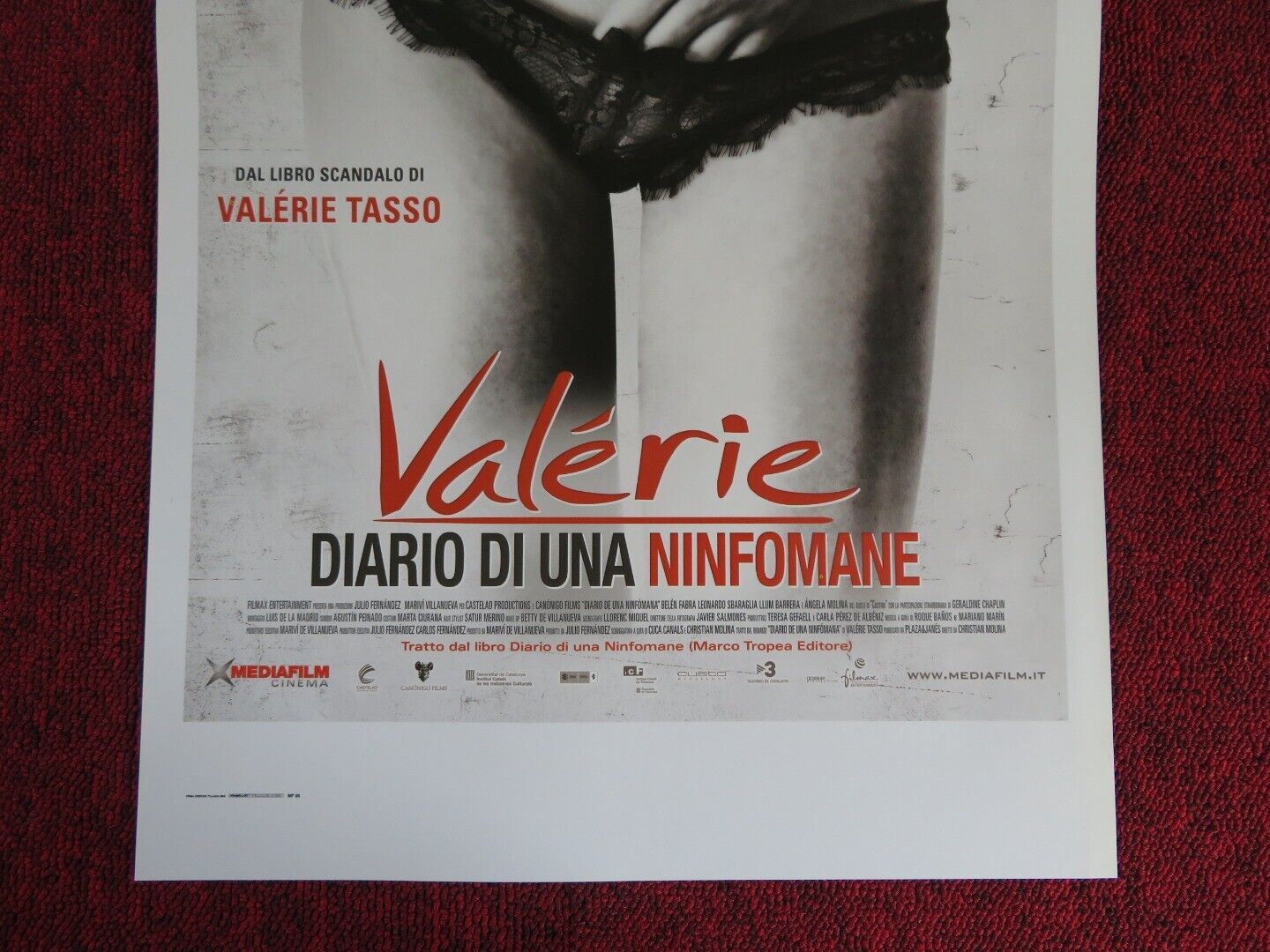 VALERIE DIARIO DI UNA NINFOMANE ITALIAN LOCANDINA (27.5"x12.5") POSTER 2008 Movie posters