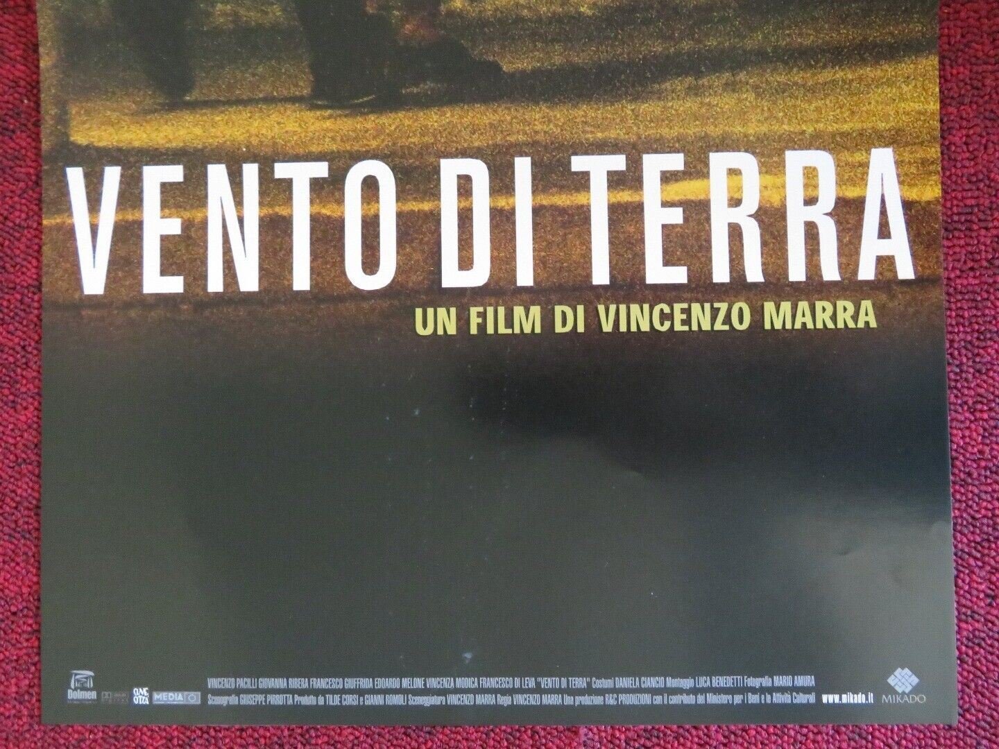 VENTO DI TERRA ITALIAN LOCANDINA (26.5"x11.5") POSTER VINCENZO PACILLI 2004 - Rendezvous Cinema