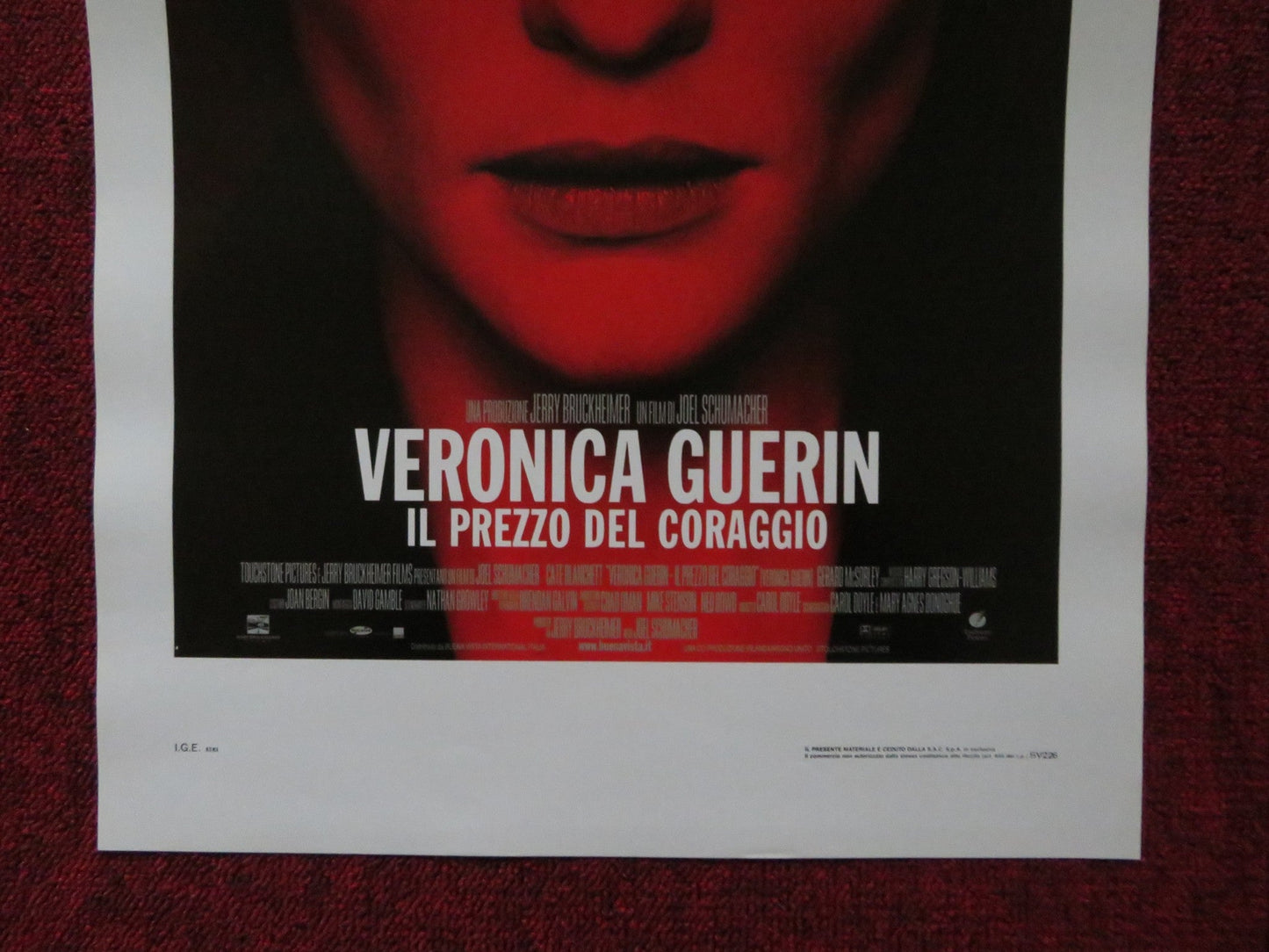 VERONICA GUERIN ITALIAN LOCANDINA POSTER CATE BLANCHETT GERARD BLANCHETT 2003 Rendezvous Cinema Movie posters