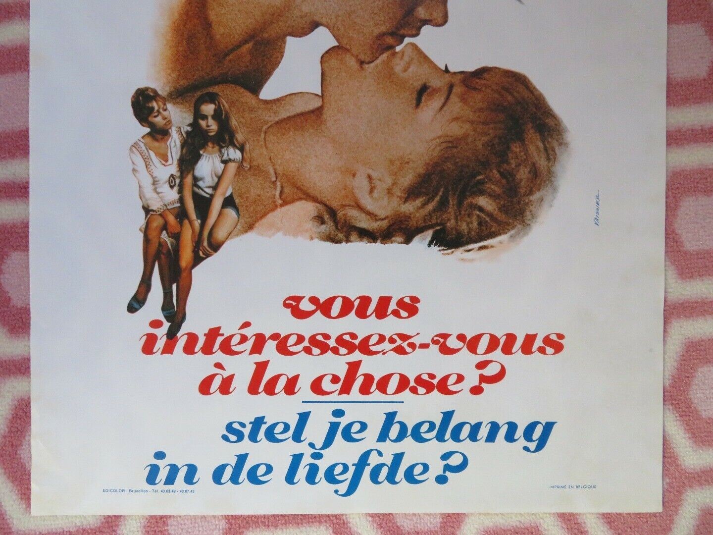 VOUS INTERESSEZ VOUS A LA CHOSE? BELGIUM (21.5"x14.5") POSTER 1974 Movie posters