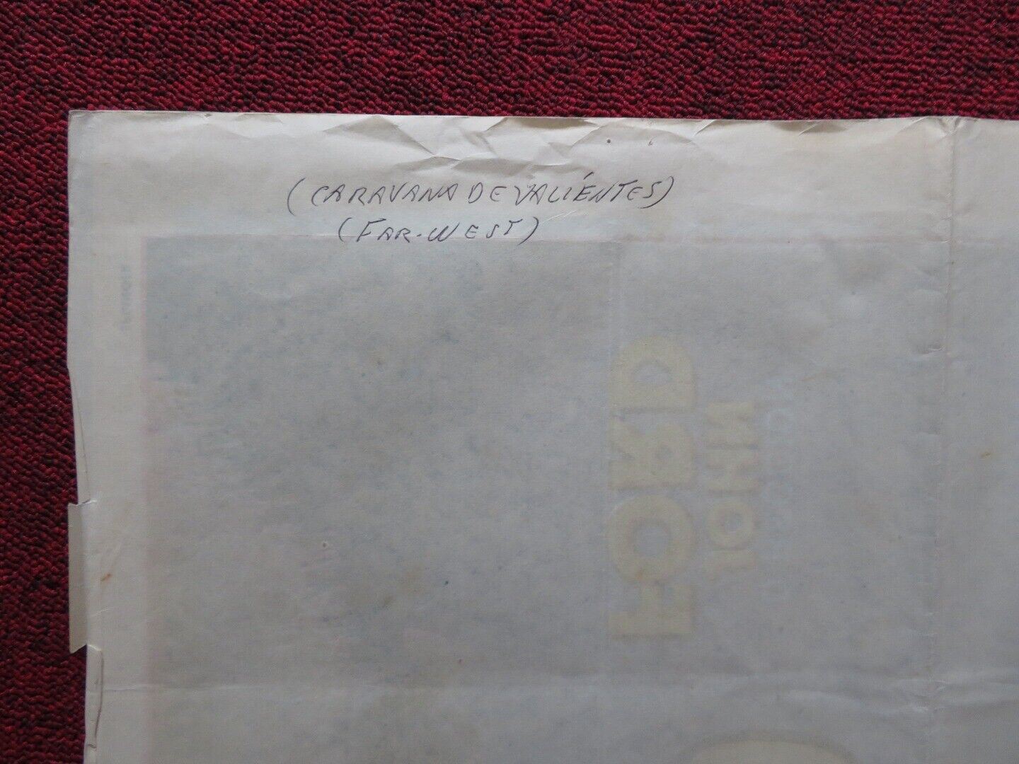 WAGON MASTER FOLDED ARGENTINA POSTER BEN JOHNSON JOANNE DRU 1950 - Rendezvous Cinema