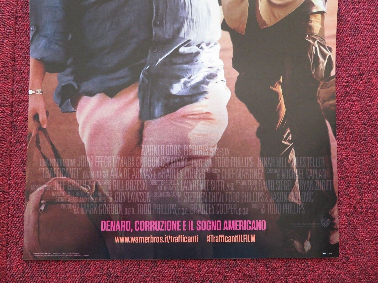 WAR DOGS ITALIAN LOCANDINA (27"x12.5") POSTER JONAH HILL MILES TELLER 2016 Movie posters