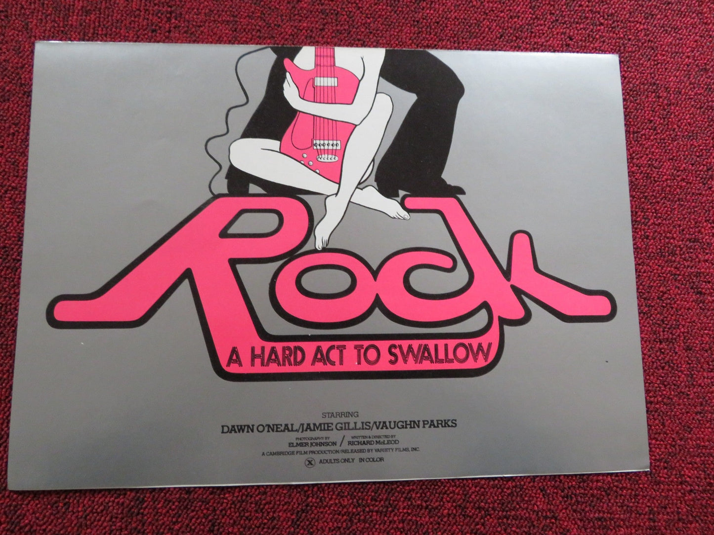 WET ROCK US PRESSBOOK UNCUT DAWN O'NEAL JAMIE GILLIS 1975 Rendezvous Cinema Movie posters