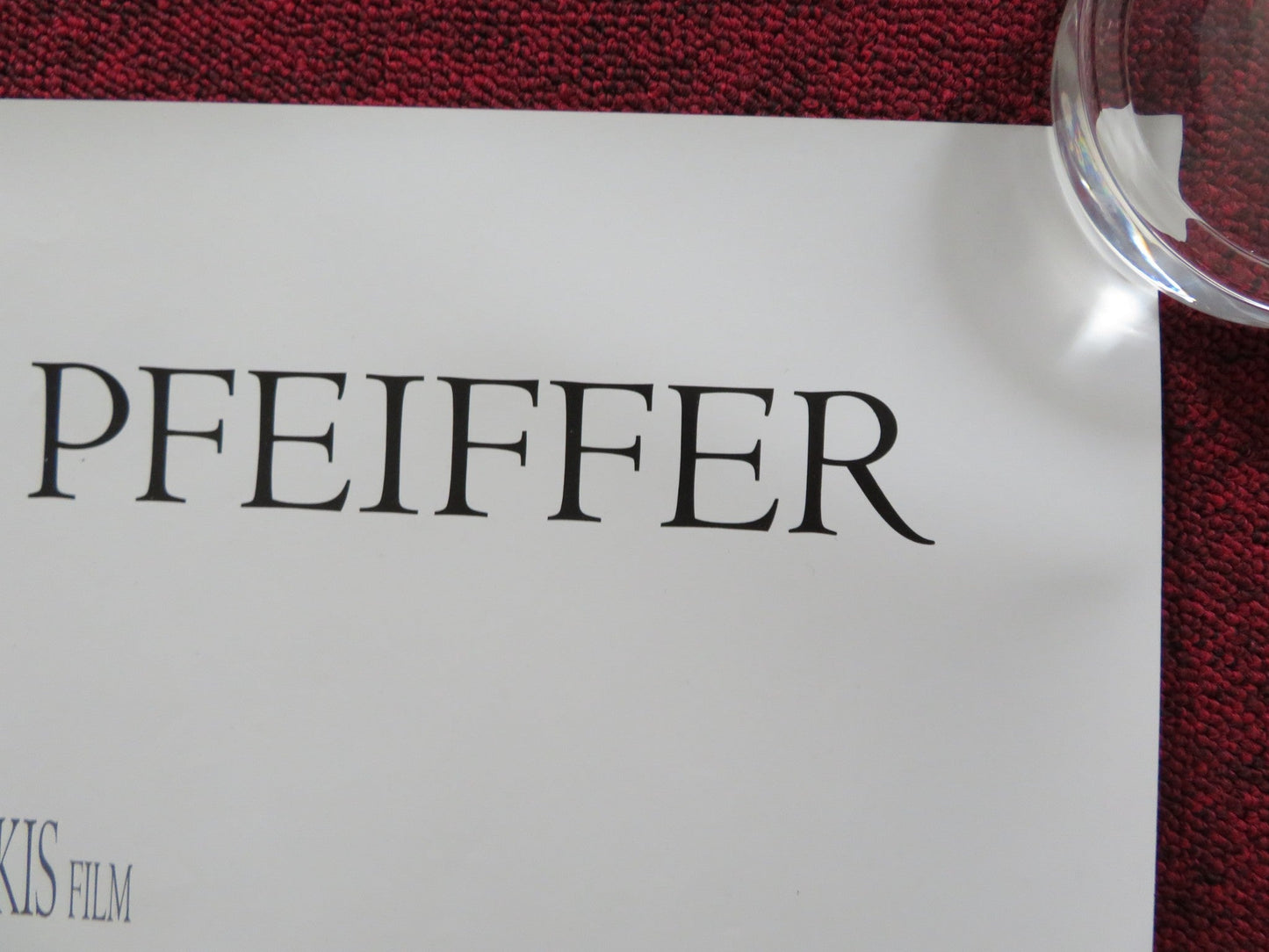 WHAT LIES BENEATH UK QUAD (30"x 40") ROLLED POSTER MICHELLE PFEIFFER 2000 Rendezvous Cinema Movie posters