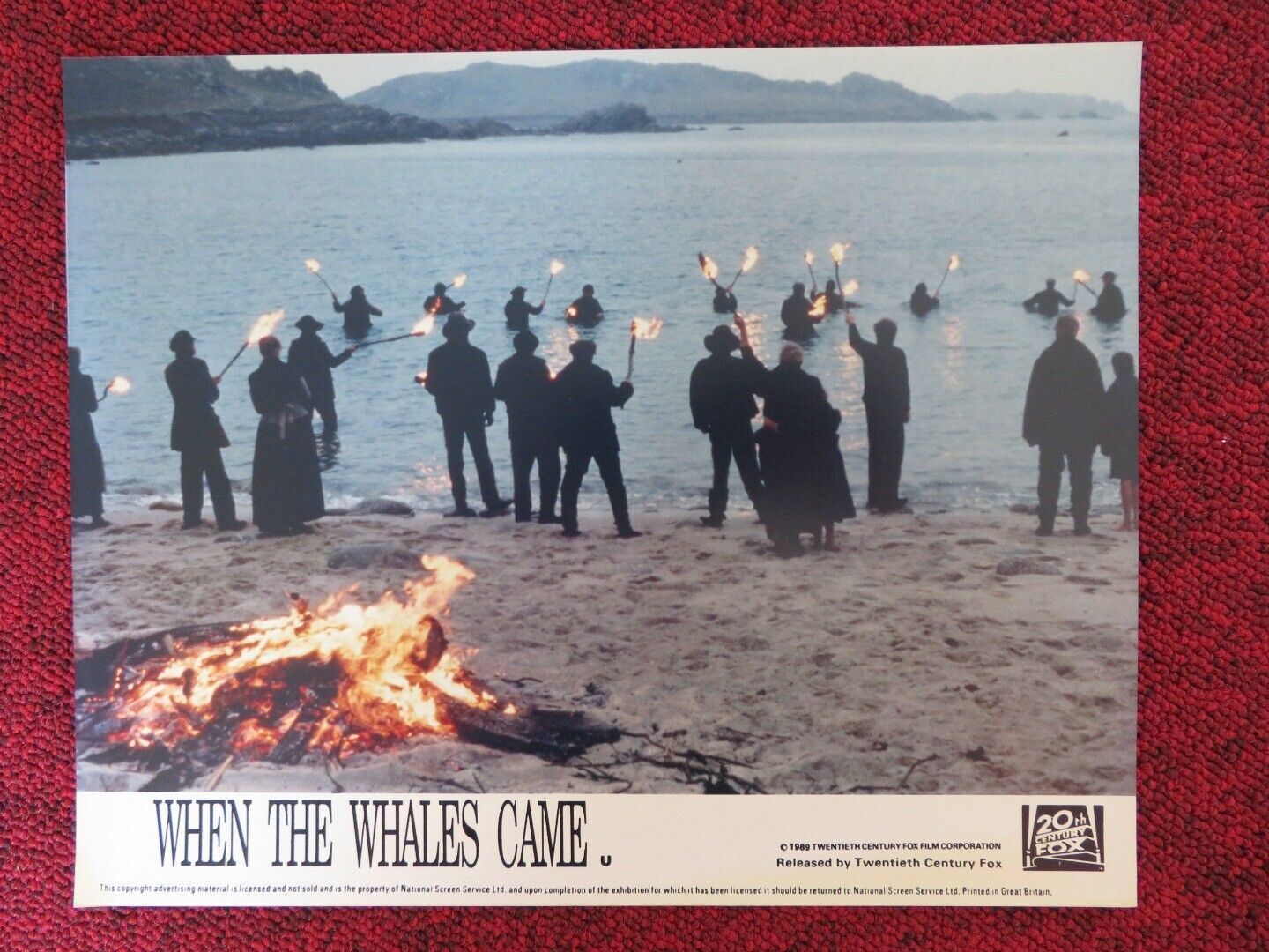 WHEN THE WHALES CAME - C LOBBY CARD PAUL SCOFIELD HELEN MIRREN 1989 Rendezvous Cinema Movie posters