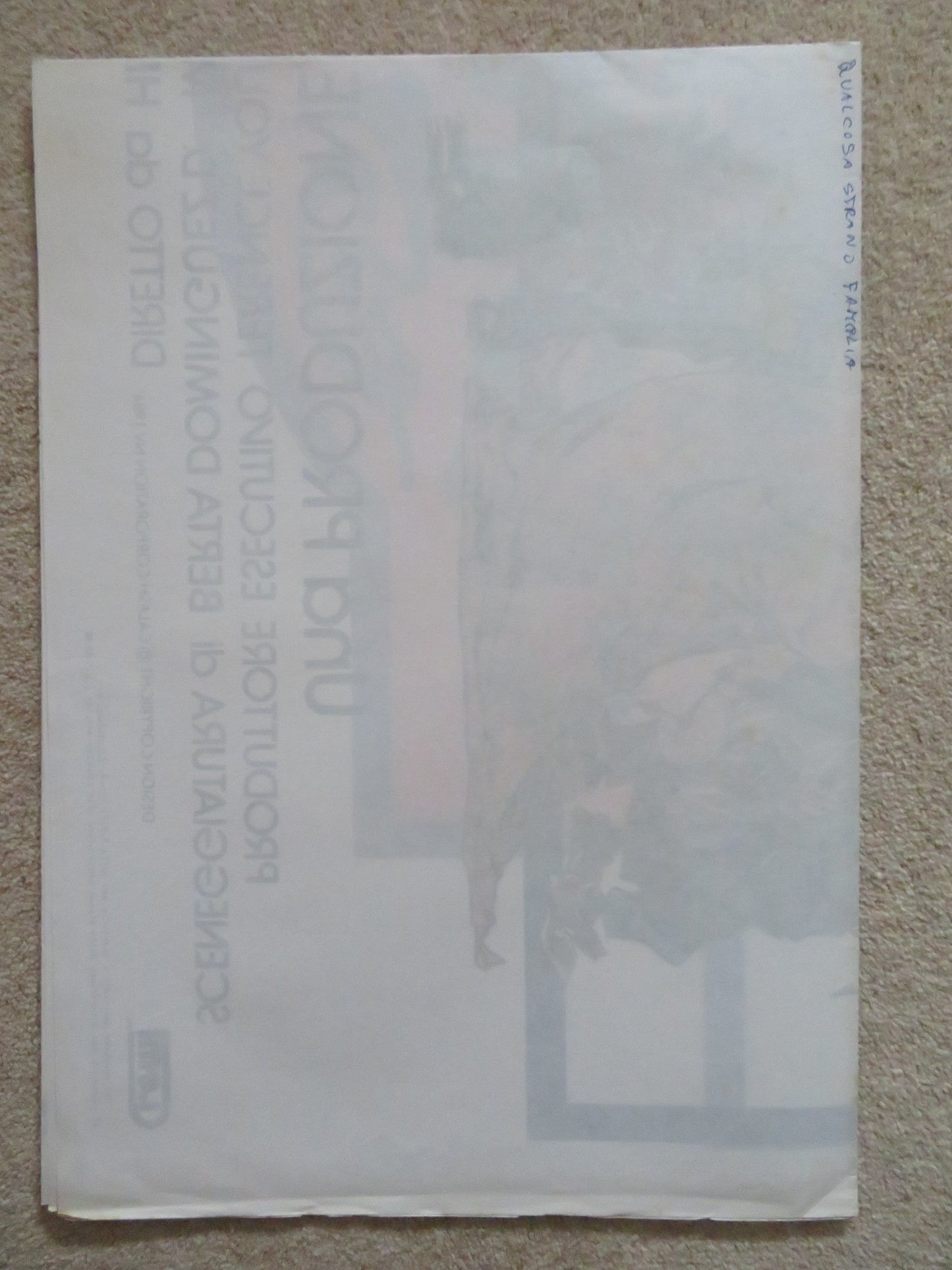 WHERE IS PARSIFAL? ITALIAN 2 FOGLIO POSTER TONY CURTIS ORSON WELLES 1984 Rendezvous Cinema Movie posters