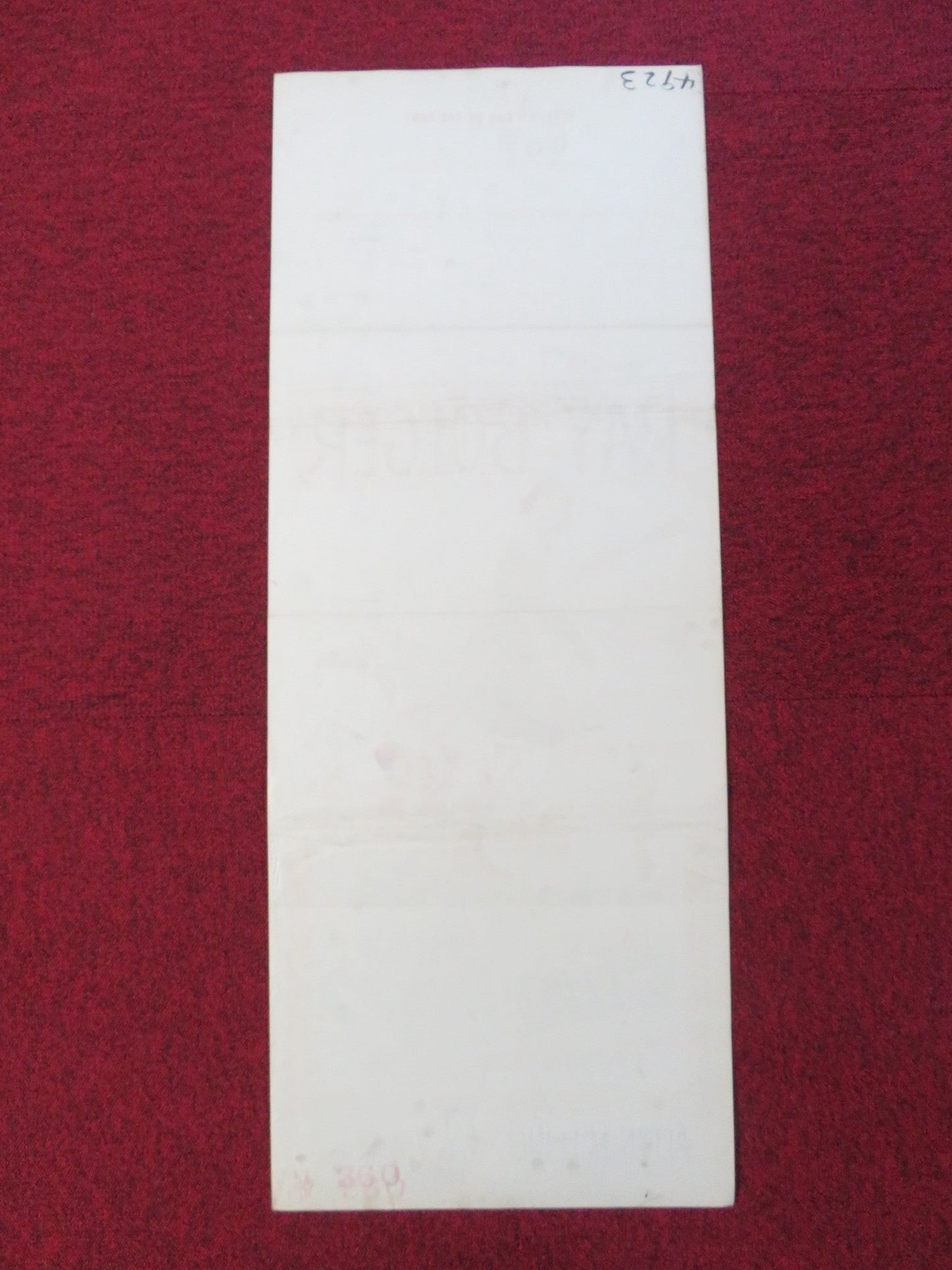 WHERE'S CHARLEY? US INSERT (14"x 36") POSTER RAY BOLGER ALLYN MCLERIE 1952 Rendezvous Cinema Movie posters