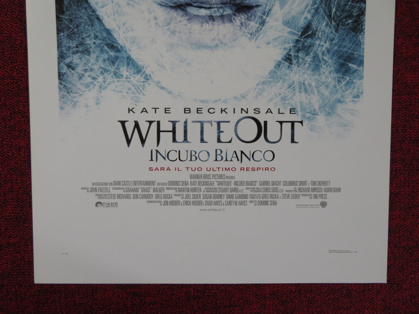 WHITEOUT ITALIAN LOCANDINA POSTER KATE BECKINSALE GABRIEL MACHT 2009 Rendezvous Cinema Movie posters