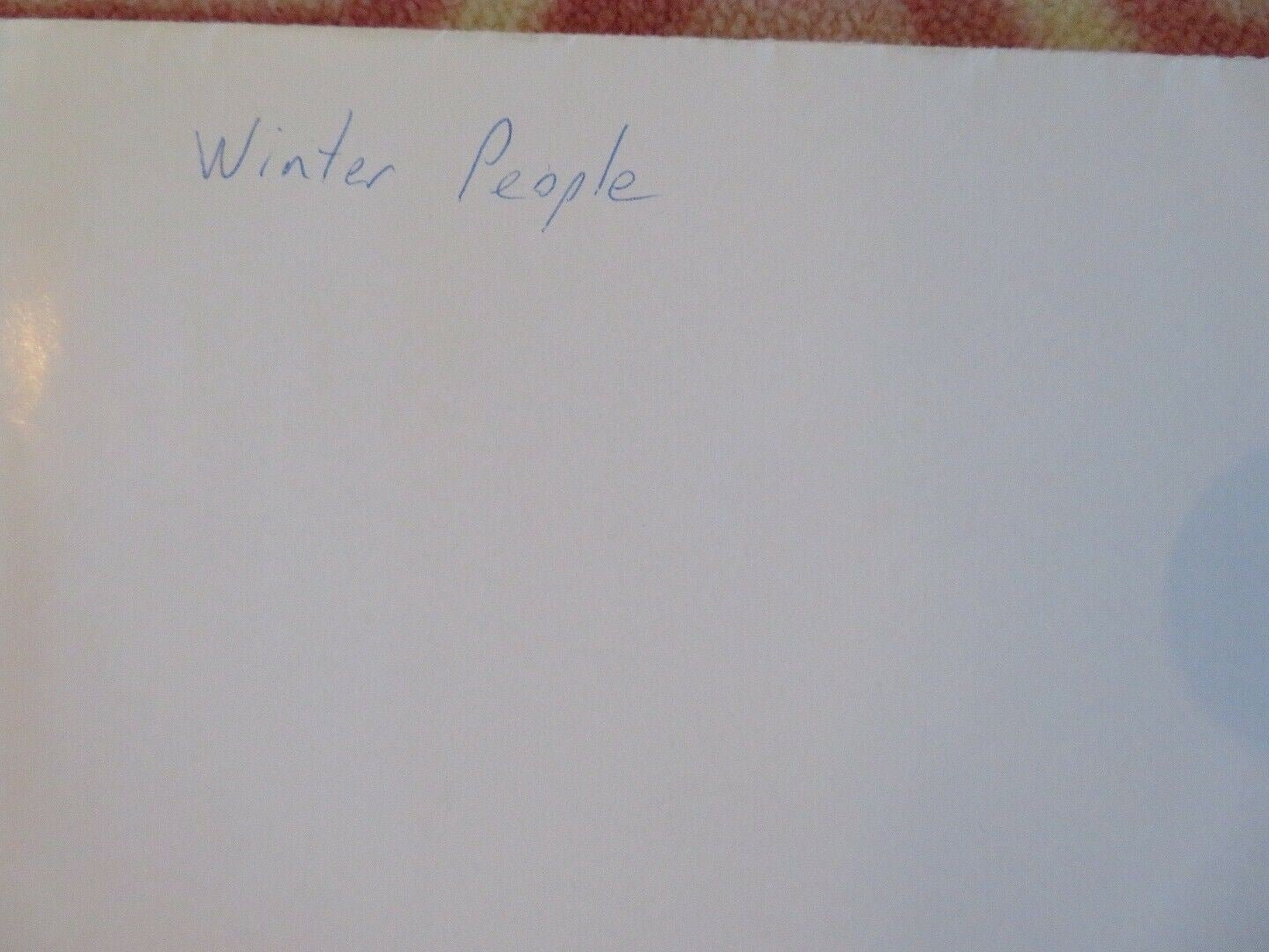 WINTER PEOPLE US ONE SHEET POSTER KURT RUSSELL KELLY MCGILLIS 1989 Movie posters