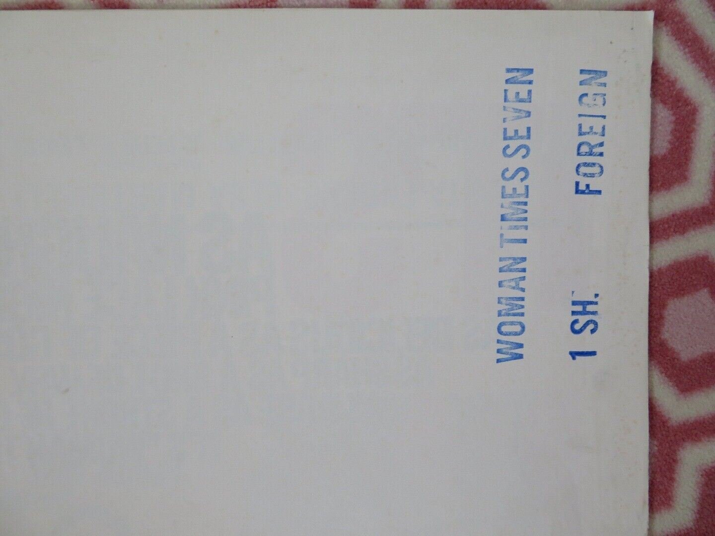 WOMAN TIMES SEVEN US ONE SHEET POSTER SHIRLEY MACLAINE MICHAEL CAINE 1967 Movie posters