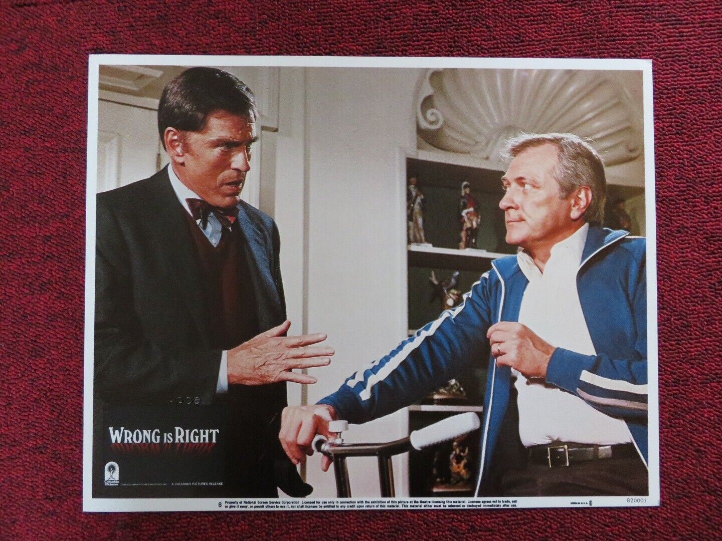 WRONG IS RIGHT - 8 US LOBBY CARD GEORGE GRIZZARD G.D. SPRADLIN 1982 Movie posters
