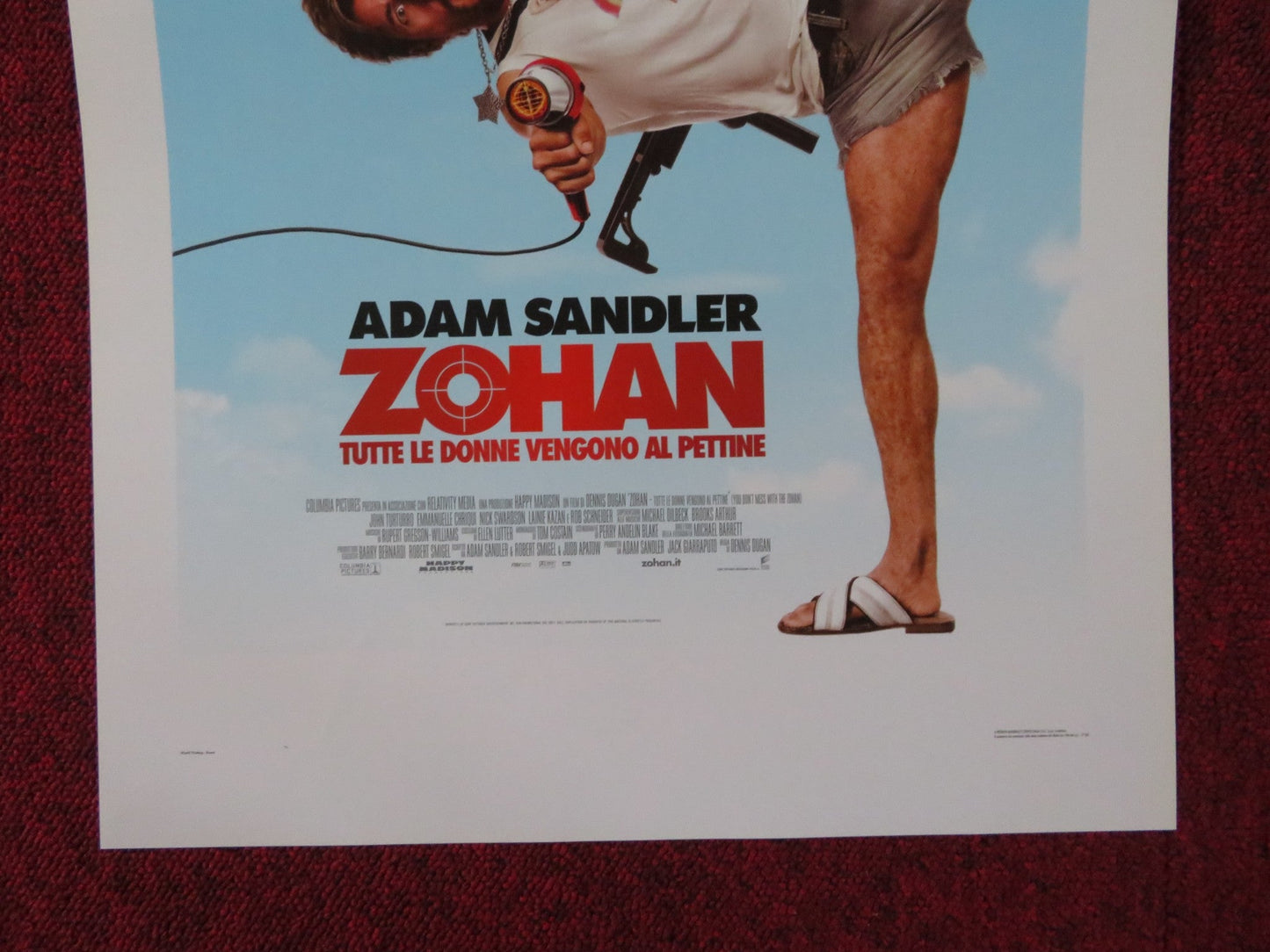 YOU DON'T MESS WITH THE ZOHAN ITALIAN LOCANDINA POSTER ADAM SANDLER 2008 Rendezvous Cinema Movie posters