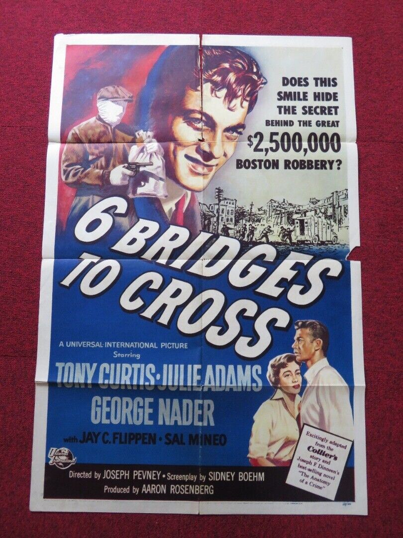 Joseph Pevney film poster: Six Bridges to Cross