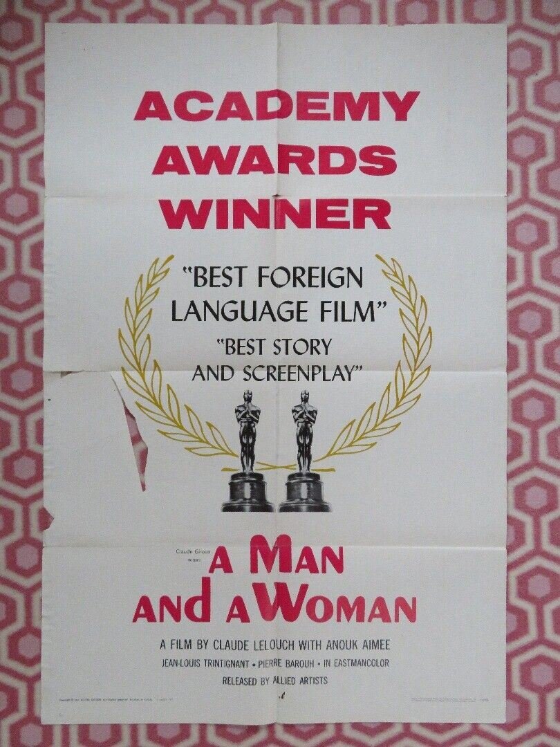 Claude Lelouch film poster: A Man and a Woman