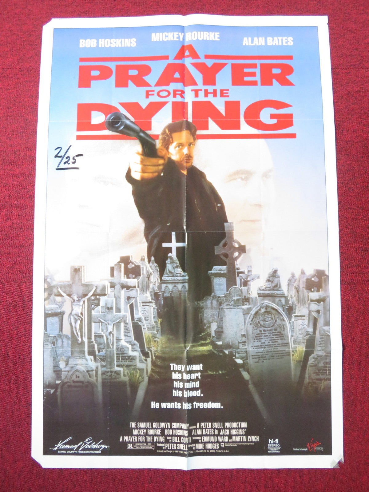 Mike Hodges film poster: A Prayer for the Dying