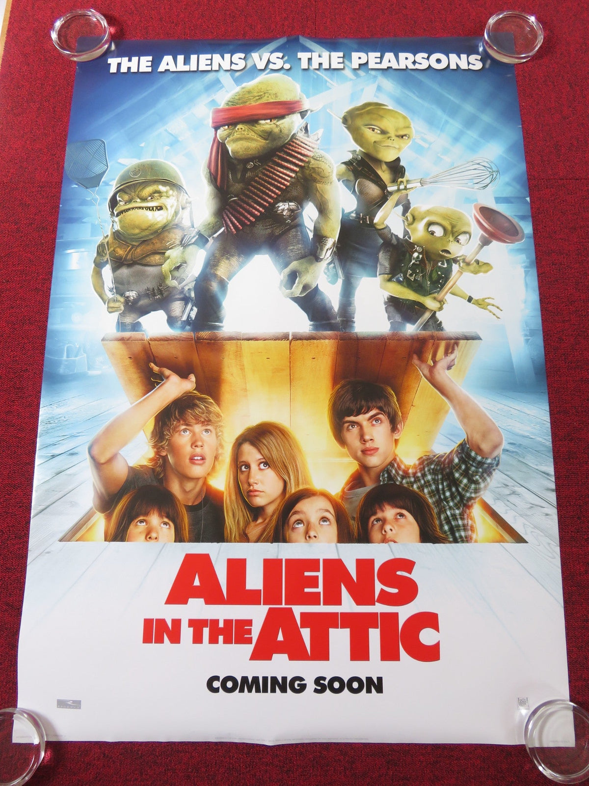 John Schultz film poster: Aliens in the Attic