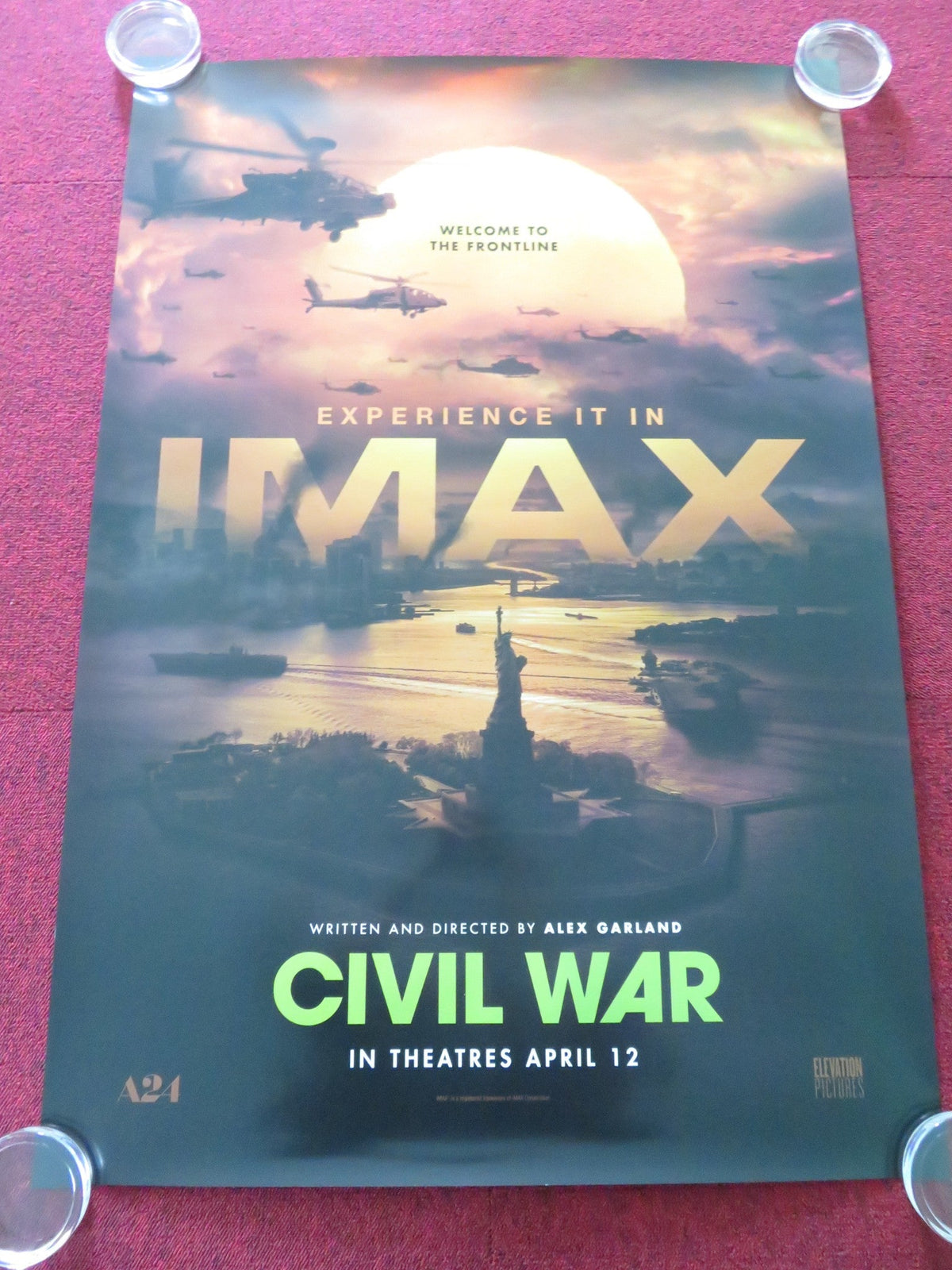 Alex Garland film poster: Civil War