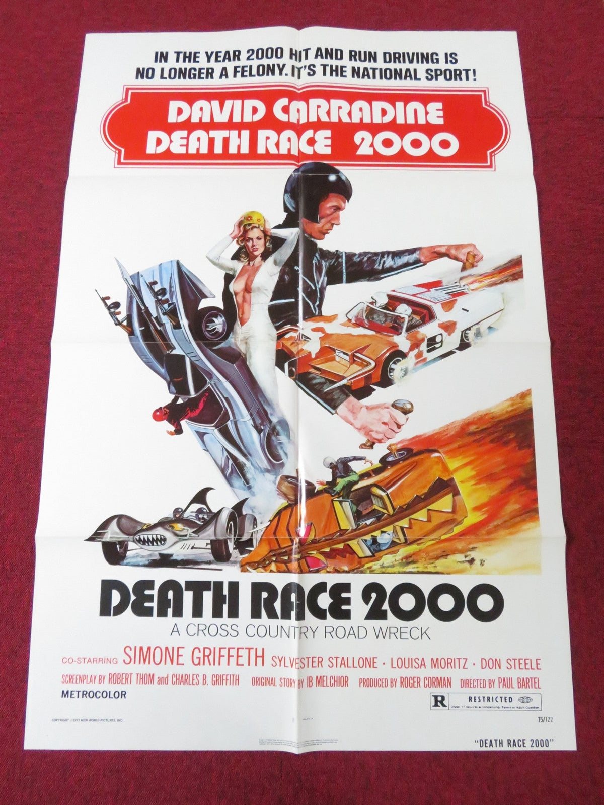 Paul Bartel film poster: Death Race 2000
