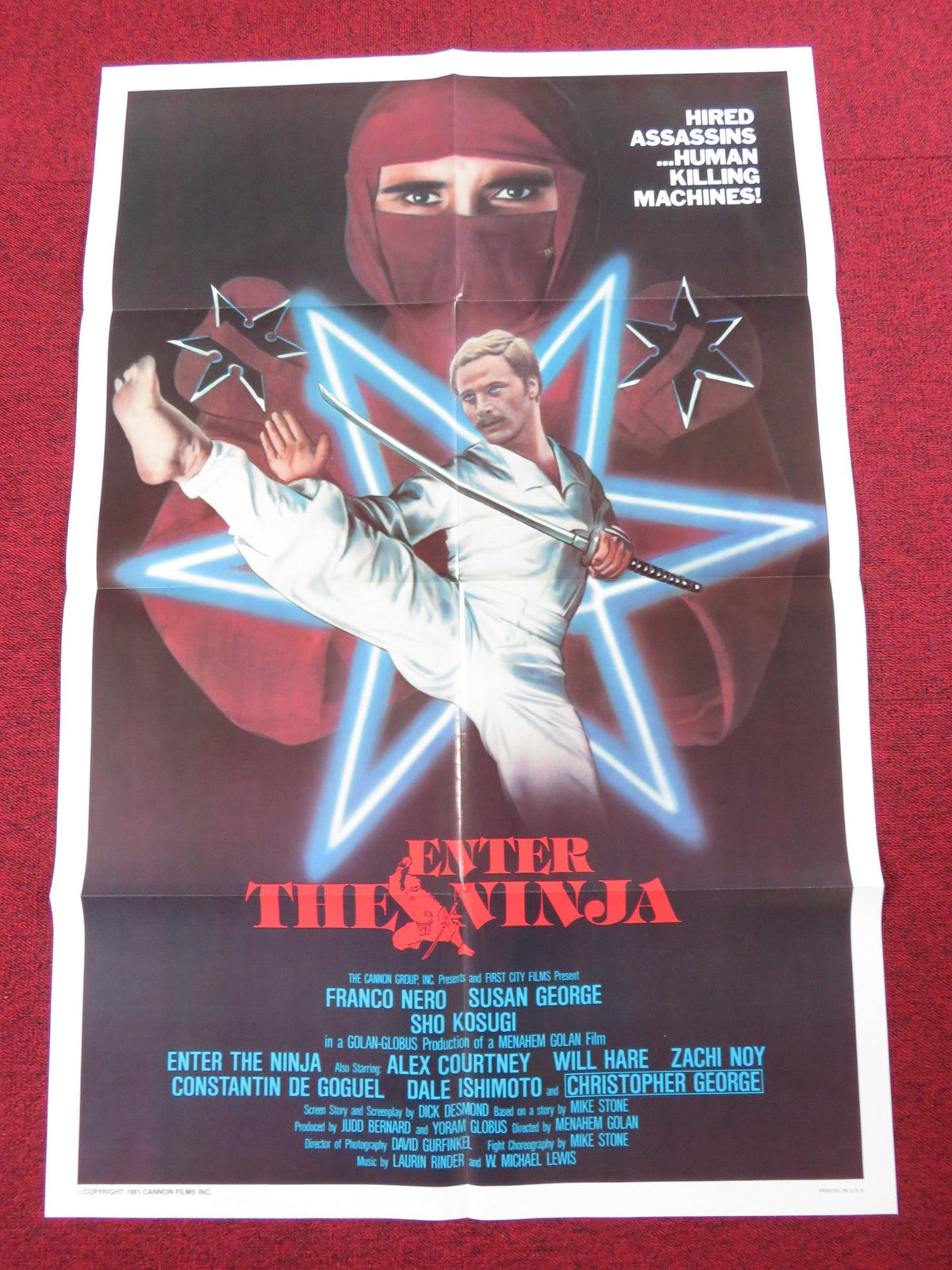Menahem Golan film poster: Enter the Ninja