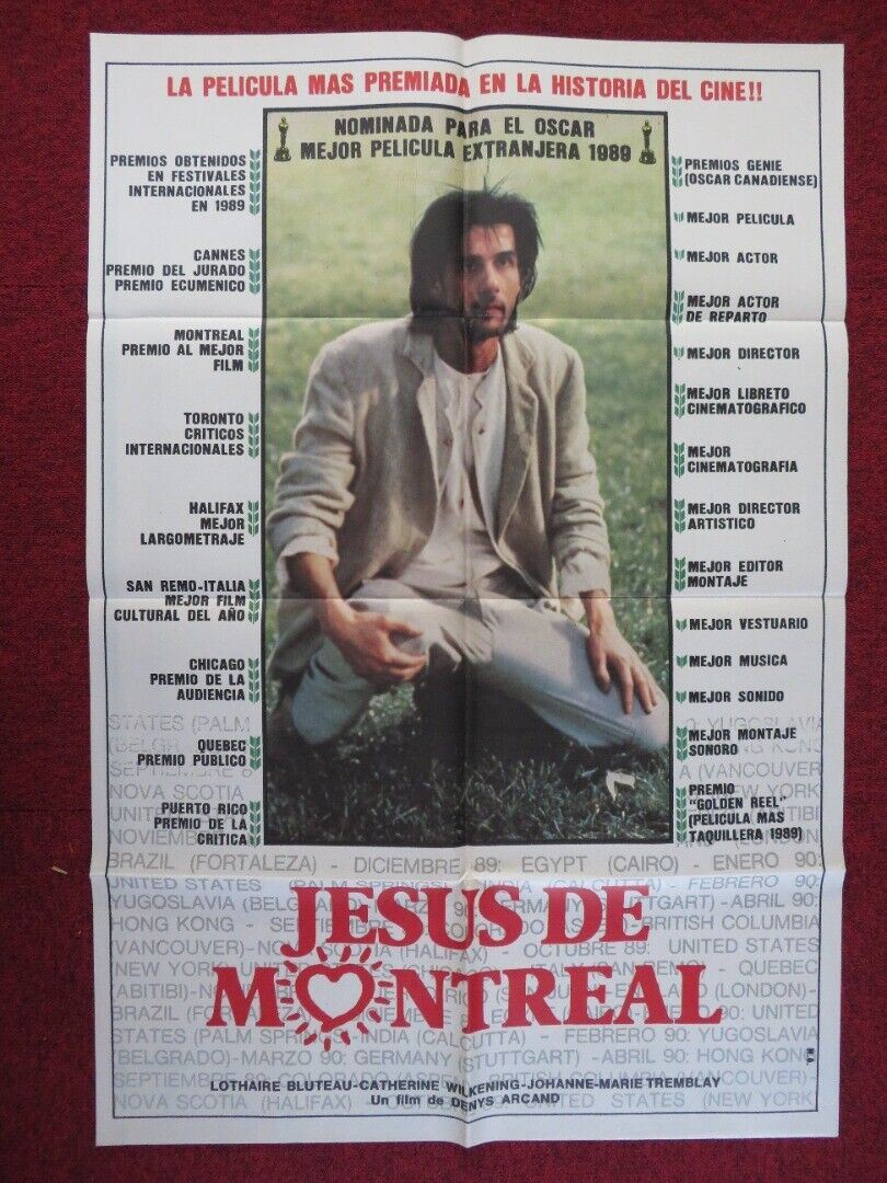 Denys Arcand film poster: Jesus of Montreal