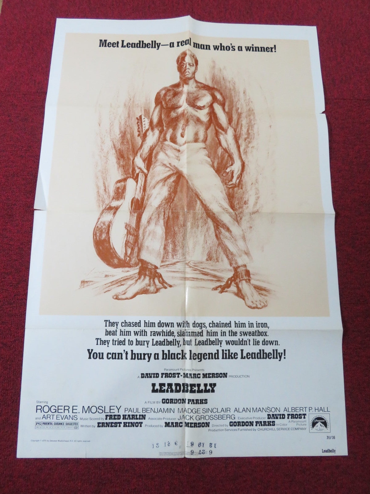Gordon Parks film poster: Leadbelly