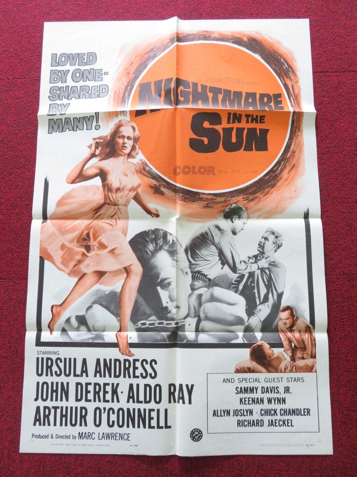 John Derek film poster: Nightmare in the Sun