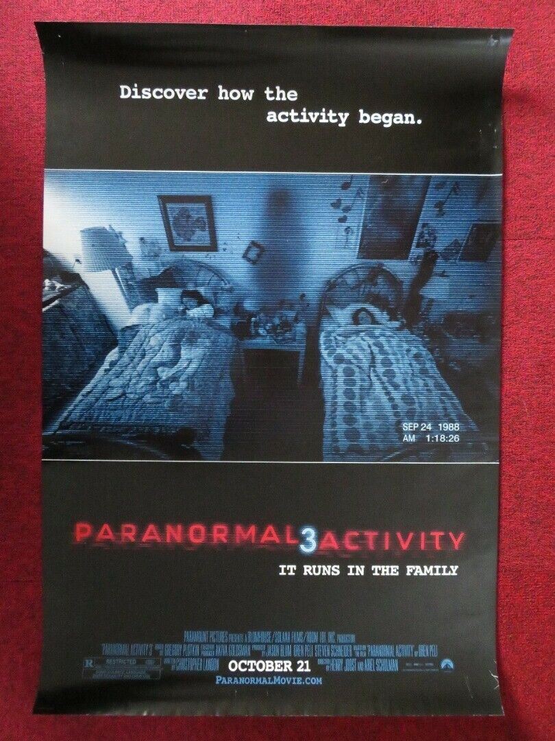 Henry Joost film poster: Paranormal Activity 3