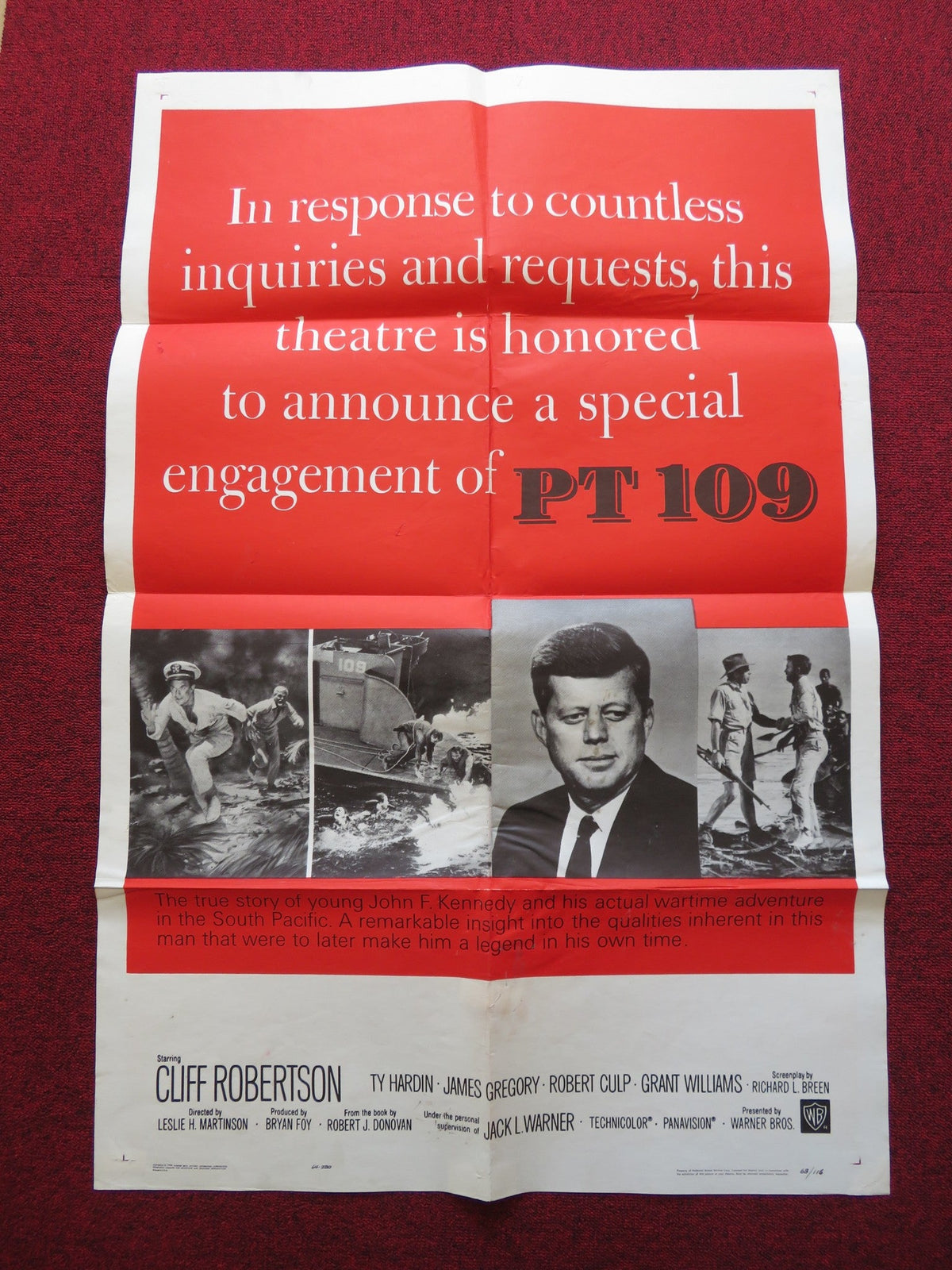 Leslie H. Martinson film poster: PT 109