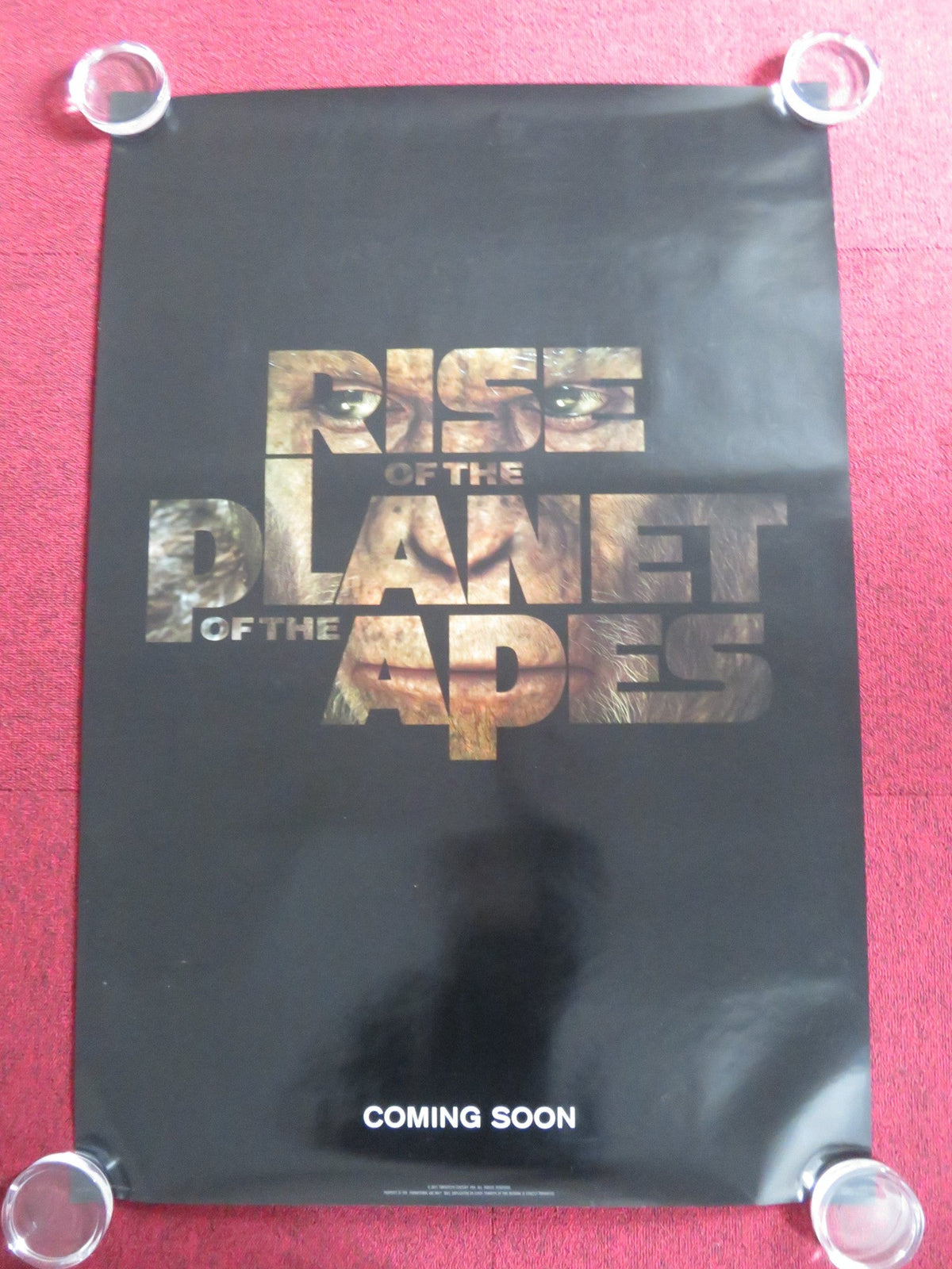 Rupert Wyatt film poster: Rise of the Planet of the Apes