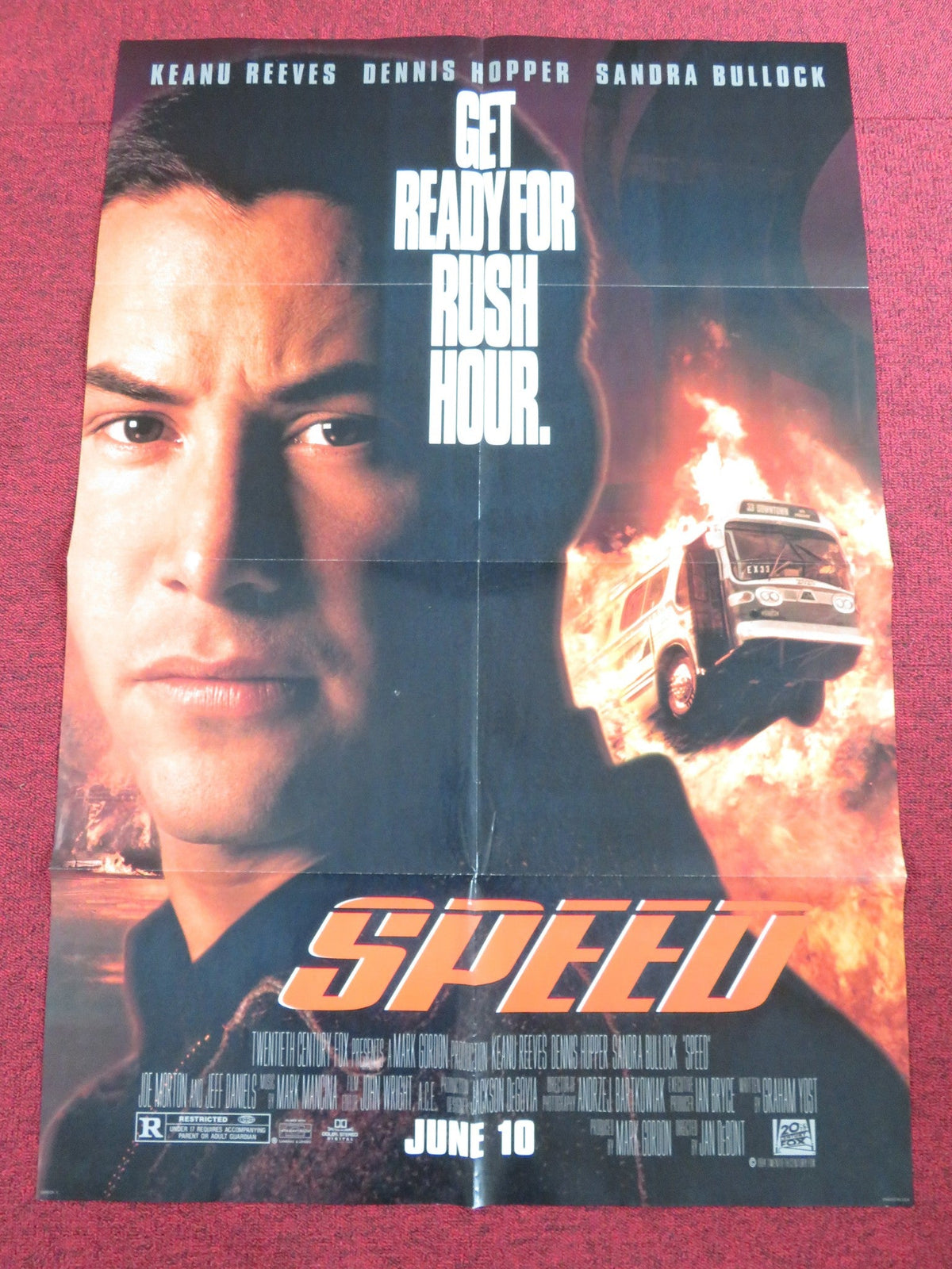 Jan de Bont film poster: Speed