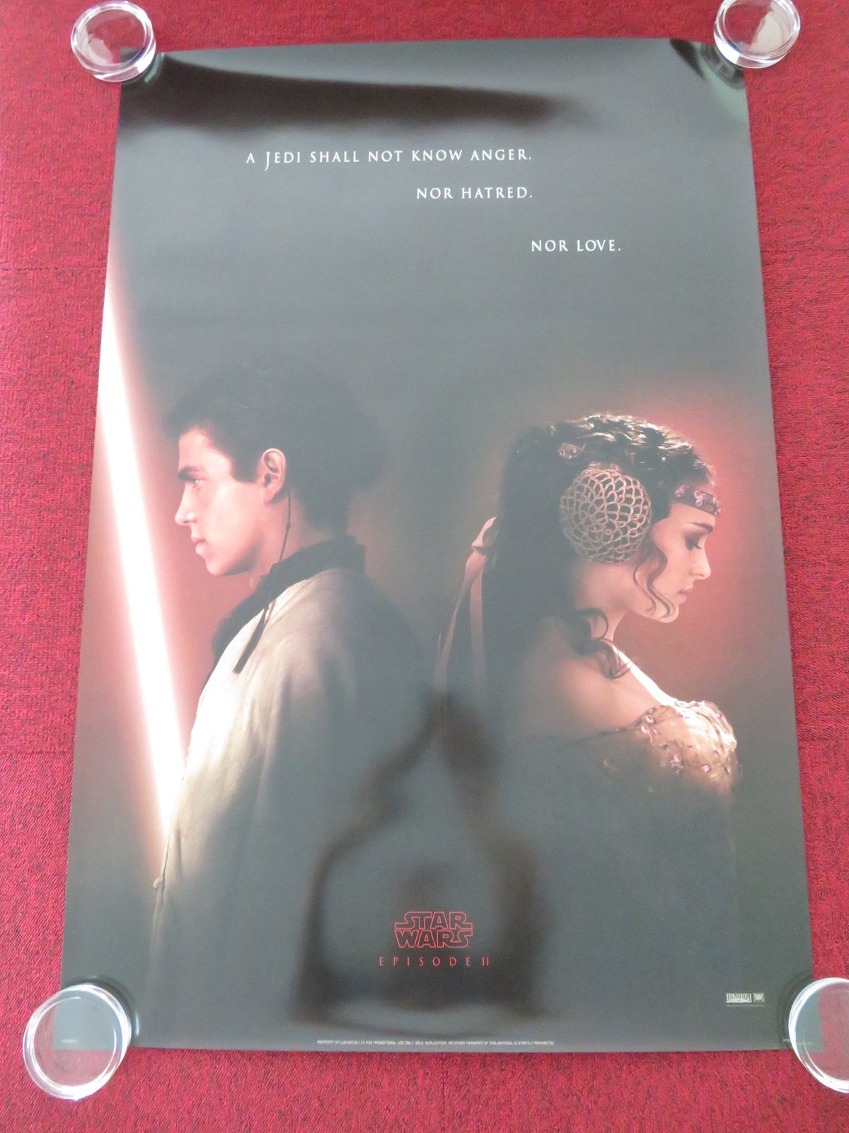 George Lucas film poster: Star Wars: Episode II - Attack of the Clones