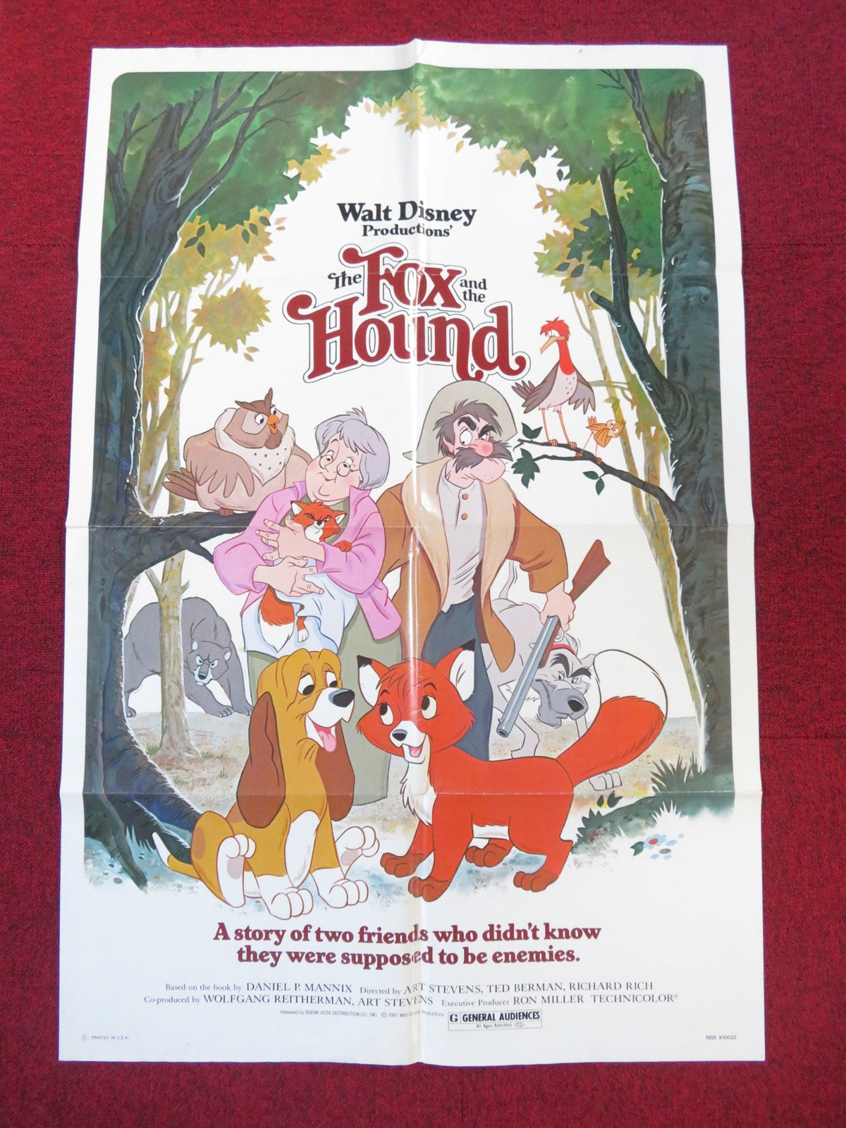 Richard Rich film poster: The Fox and the Hound