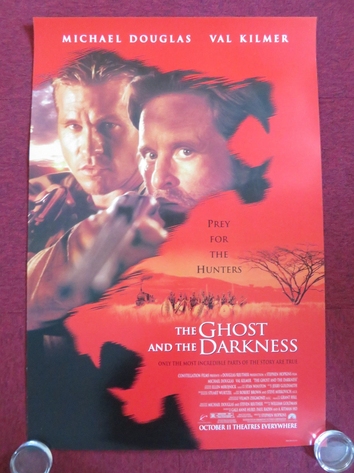 Stephen Hopkins film poster: The Ghost and the Darkness