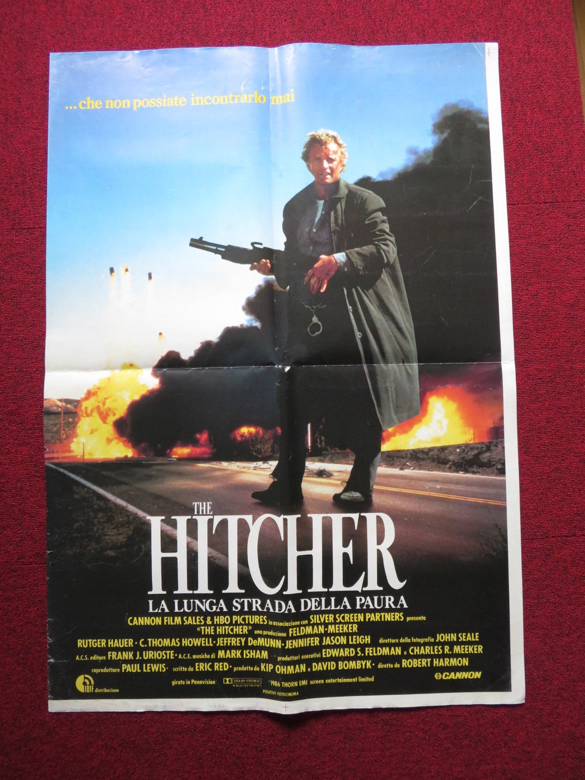 Robert Harmon film poster: The Hitcher