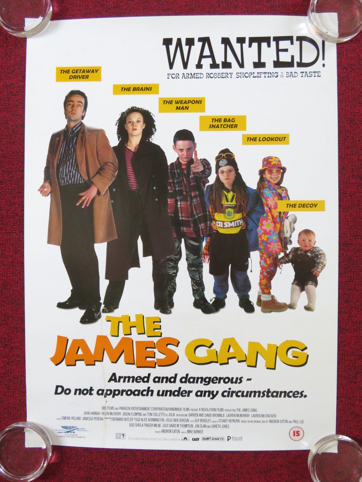 Mike Barker film poster: The James Gang