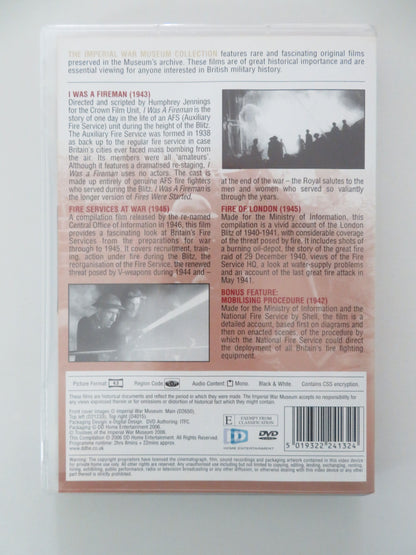 Fire Service at War (DVD) Imperial War Museum Official Collection 2006 Region 0
