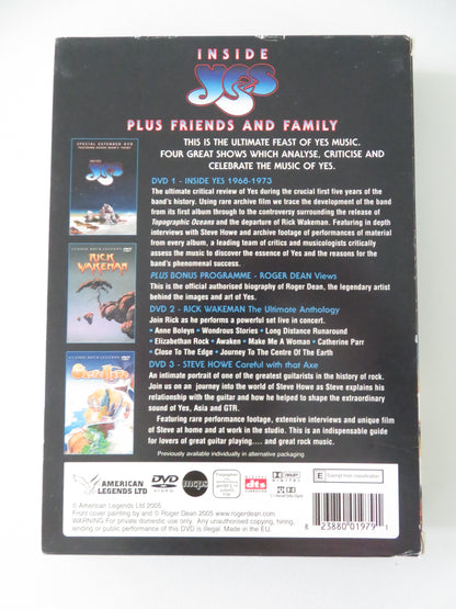 Inside Yes Plus Friends & Family (DVD BoxSet) Rick Wakeman 2005 Region 2